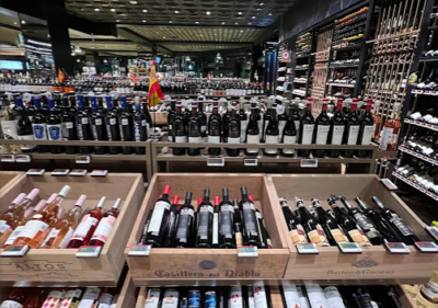 wine department at City Market