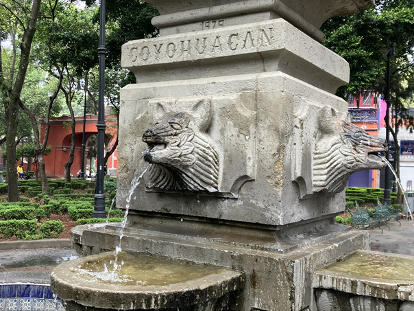 Coyoacan CDMX fountain