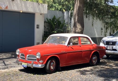 red Volvo in mexico