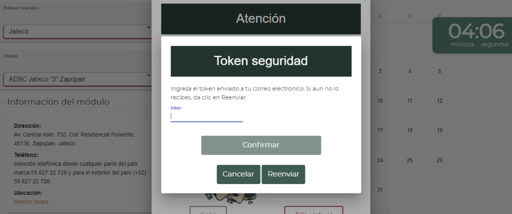 Token seguridad step