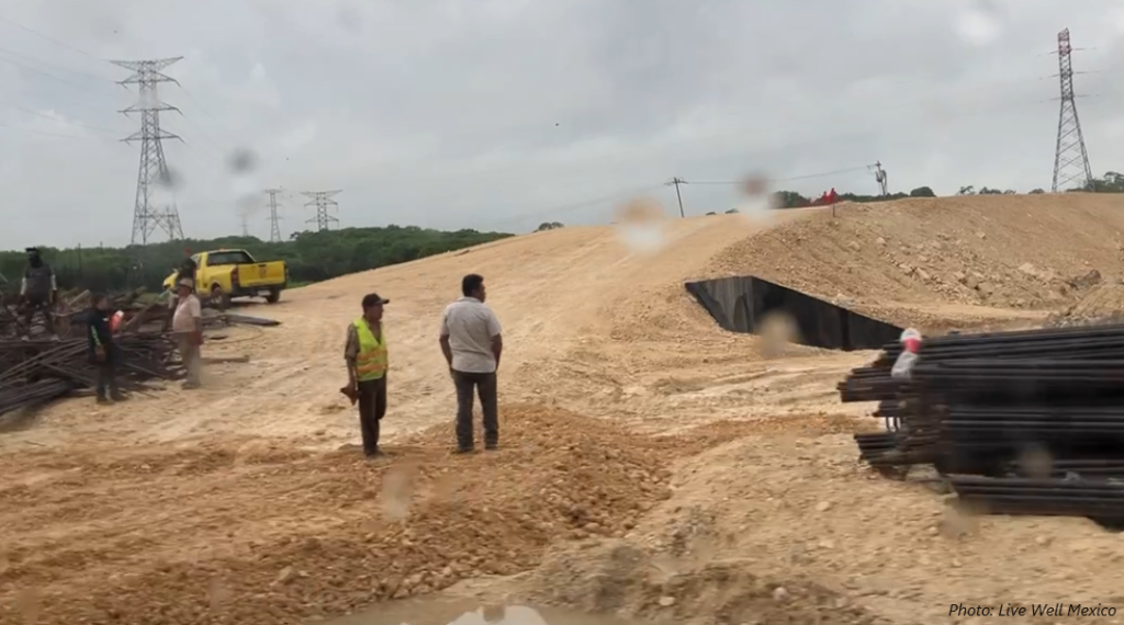 Construction on segment 7 of Train Maya.