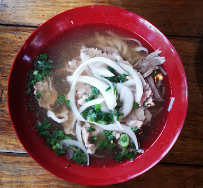 A bowl of pho at Let's Pho.