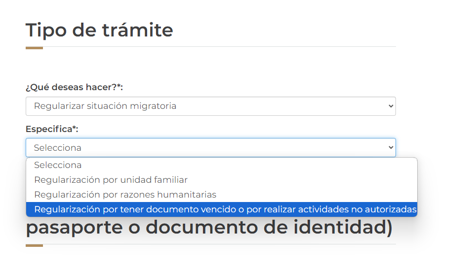 INM Regularization form