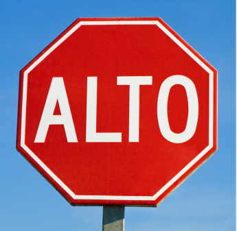 A stop sign in Mexico