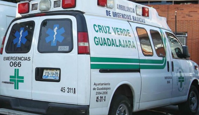 Cruz Verde ambulance in Guadalajara.