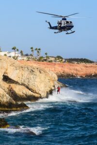 rescue operation, helicopter, rescue