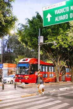 A public bus in Mexico City.