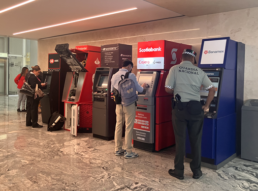 A Comprehensive Guide to Guadalajara (GDL) Airport in 2025 4 ATM machines at GDL airport.