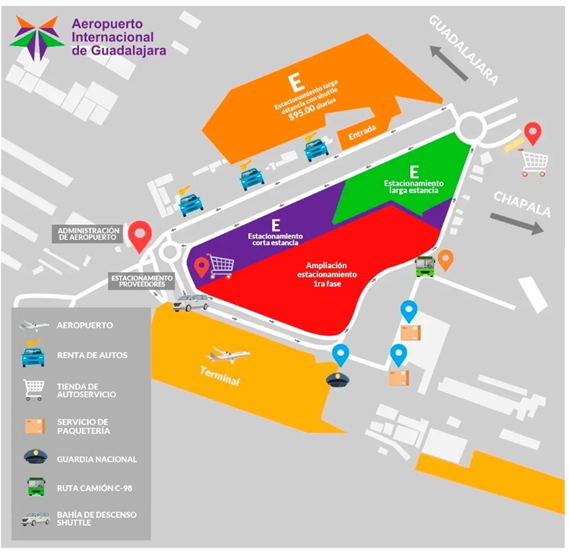 A Comprehensive Guide to Guadalajara (GDL) Airport in 2025 1 GDL airport map