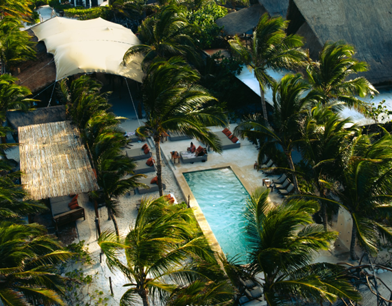 Violent Crime in Mexico (2025) 4 The pool at Mia Beach Club in Tulum.