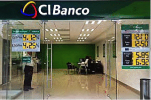 The entrance to a CiBanco branch in Mexico.